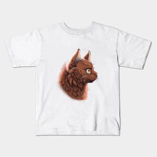 Cinnamon British Longhair Side Portrait Kids T-Shirt